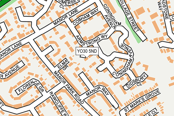 YO30 5ND map - OS OpenMap – Local (Ordnance Survey)