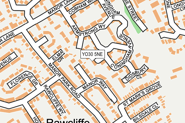 YO30 5NE map - OS OpenMap – Local (Ordnance Survey)