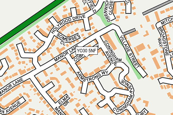 YO30 5NF map - OS OpenMap – Local (Ordnance Survey)