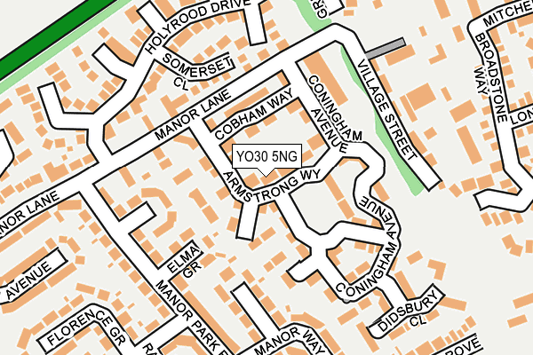 YO30 5NG map - OS OpenMap – Local (Ordnance Survey)