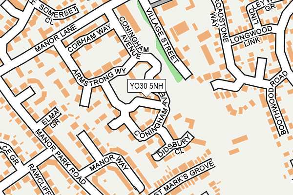 YO30 5NH map - OS OpenMap – Local (Ordnance Survey)
