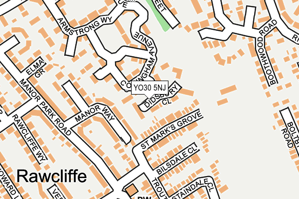 YO30 5NJ map - OS OpenMap – Local (Ordnance Survey)