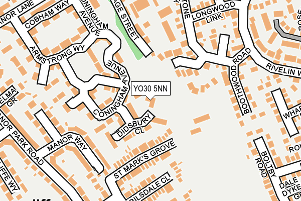 YO30 5NN map - OS OpenMap – Local (Ordnance Survey)