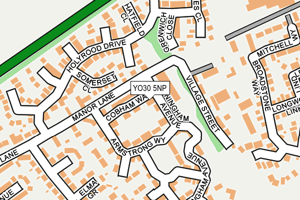 YO30 5NP map - OS OpenMap – Local (Ordnance Survey)