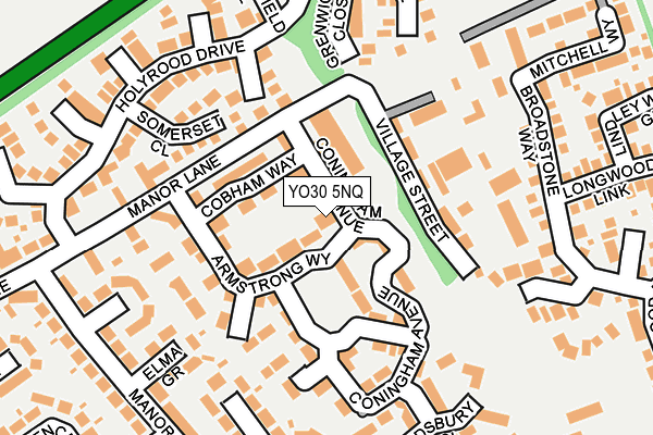 YO30 5NQ map - OS OpenMap – Local (Ordnance Survey)