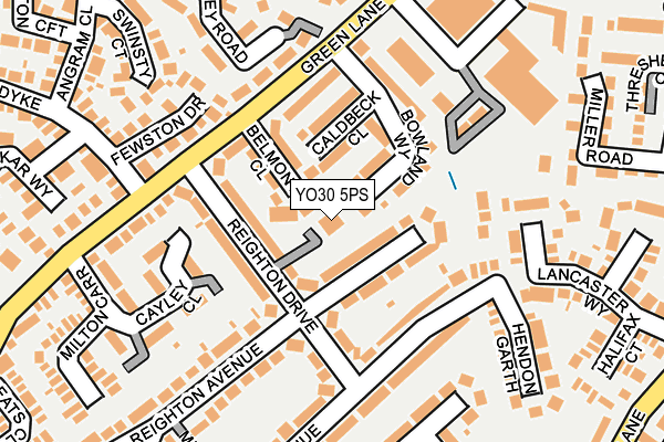 YO30 5PS map - OS OpenMap – Local (Ordnance Survey)