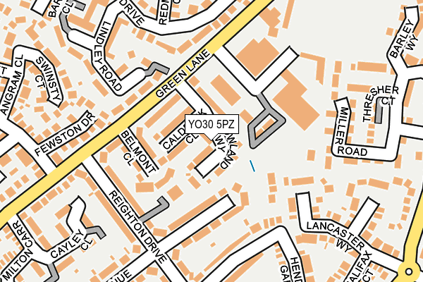 YO30 5PZ map - OS OpenMap – Local (Ordnance Survey)