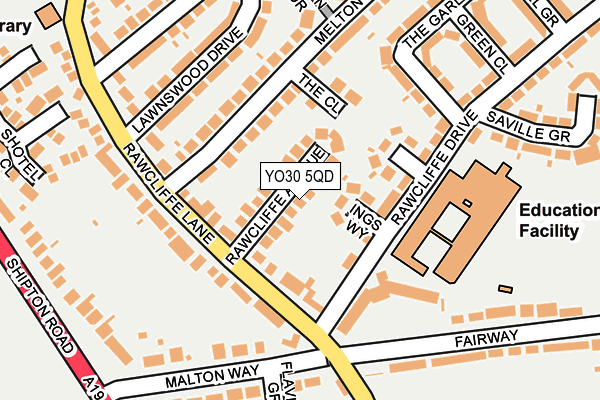 YO30 5QD map - OS OpenMap – Local (Ordnance Survey)