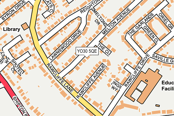 YO30 5QE map - OS OpenMap – Local (Ordnance Survey)