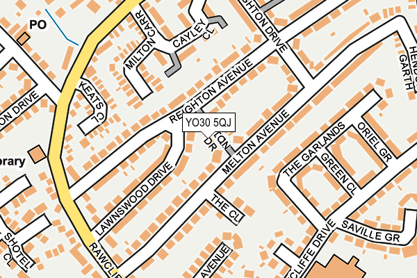 YO30 5QJ map - OS OpenMap – Local (Ordnance Survey)