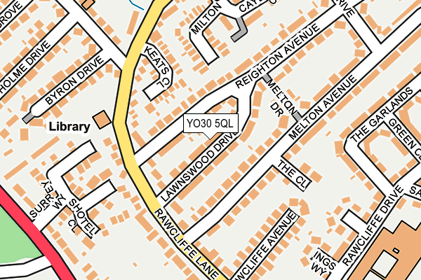YO30 5QL map - OS OpenMap – Local (Ordnance Survey)