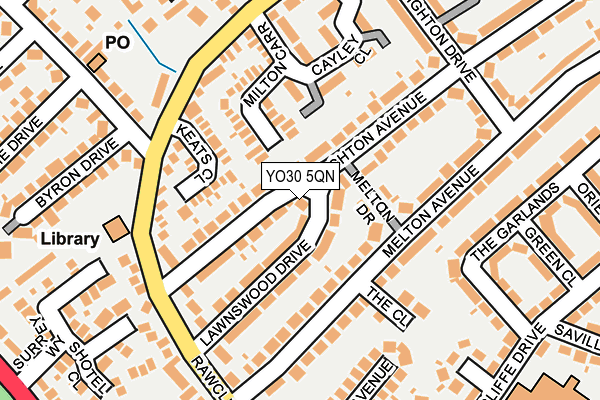 YO30 5QN map - OS OpenMap – Local (Ordnance Survey)