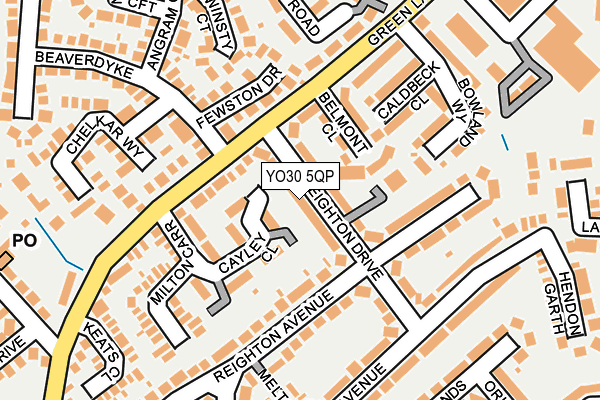 YO30 5QP map - OS OpenMap – Local (Ordnance Survey)