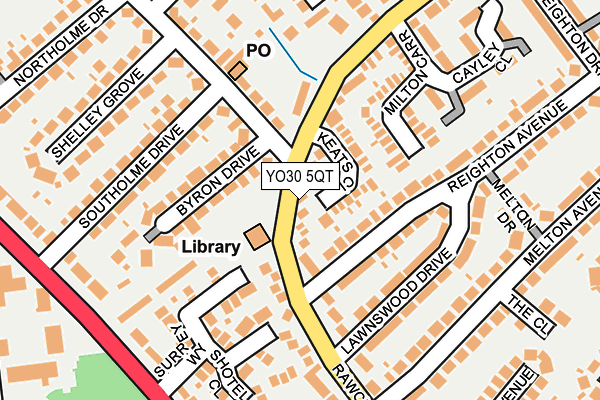 YO30 5QT map - OS OpenMap – Local (Ordnance Survey)
