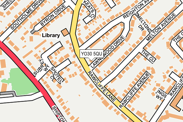 YO30 5QU map - OS OpenMap – Local (Ordnance Survey)