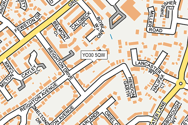 YO30 5QW map - OS OpenMap – Local (Ordnance Survey)