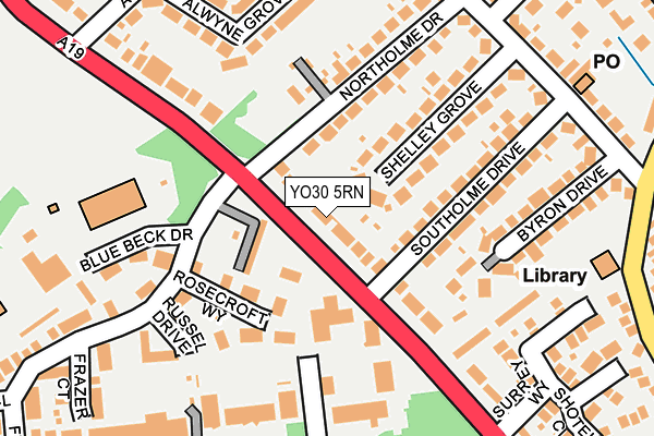 YO30 5RN map - OS OpenMap – Local (Ordnance Survey)