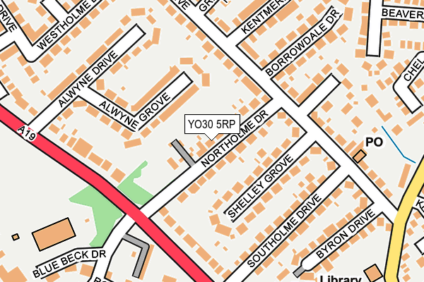 YO30 5RP map - OS OpenMap – Local (Ordnance Survey)
