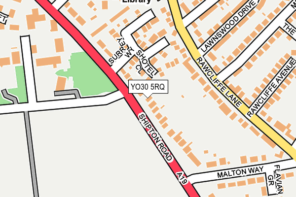 YO30 5RQ map - OS OpenMap – Local (Ordnance Survey)