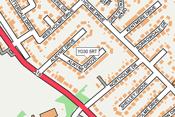 YO30 5RT map - OS OpenMap – Local (Ordnance Survey)