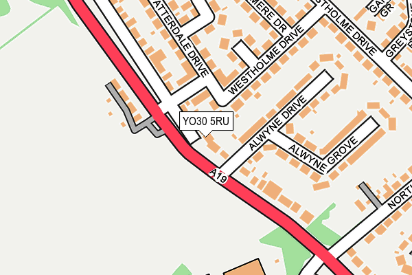 YO30 5RU map - OS OpenMap – Local (Ordnance Survey)