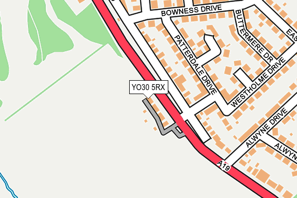 YO30 5RX map - OS OpenMap – Local (Ordnance Survey)