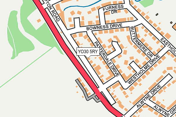 YO30 5RY map - OS OpenMap – Local (Ordnance Survey)