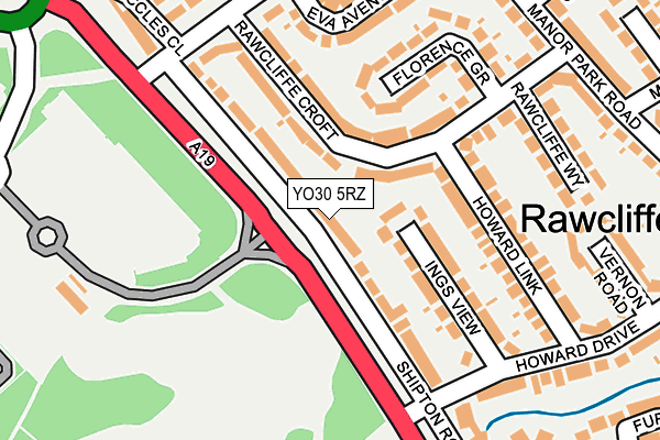 YO30 5RZ map - OS OpenMap – Local (Ordnance Survey)