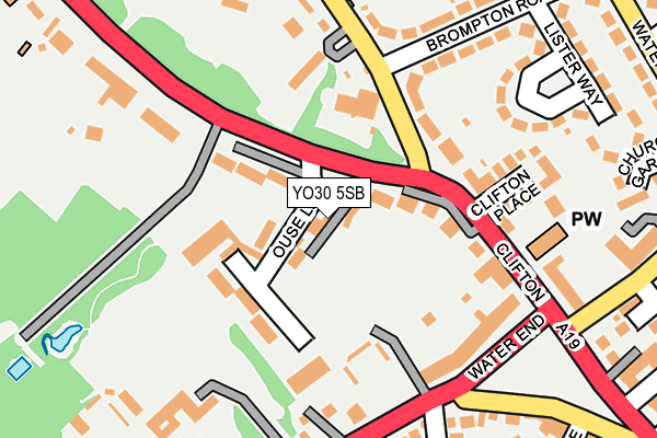 YO30 5SB map - OS OpenMap – Local (Ordnance Survey)