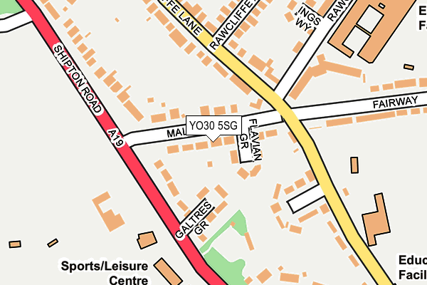 YO30 5SG map - OS OpenMap – Local (Ordnance Survey)