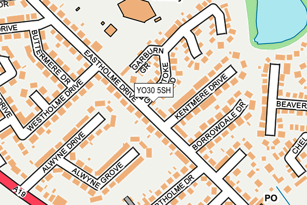 YO30 5SH map - OS OpenMap – Local (Ordnance Survey)