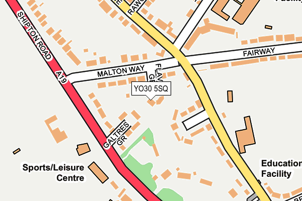 YO30 5SQ map - OS OpenMap – Local (Ordnance Survey)