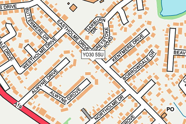 YO30 5SU map - OS OpenMap – Local (Ordnance Survey)
