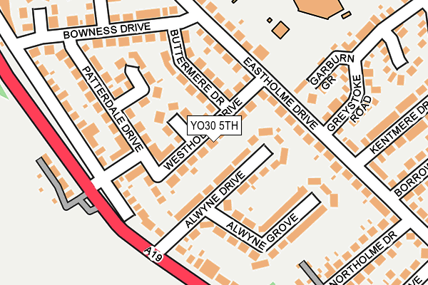 YO30 5TH map - OS OpenMap – Local (Ordnance Survey)