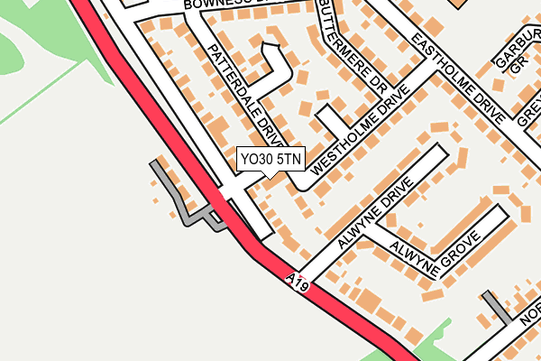 YO30 5TN map - OS OpenMap – Local (Ordnance Survey)