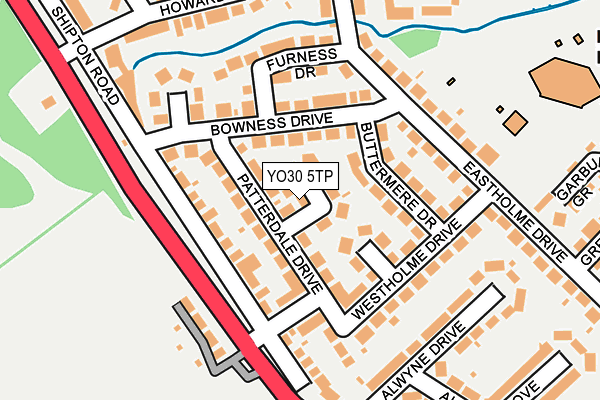 YO30 5TP map - OS OpenMap – Local (Ordnance Survey)