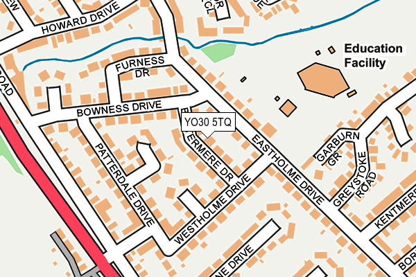 YO30 5TQ map - OS OpenMap – Local (Ordnance Survey)