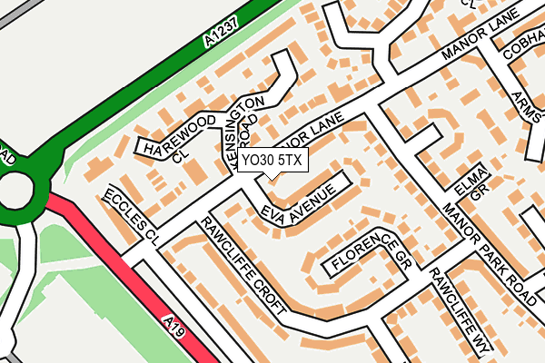YO30 5TX map - OS OpenMap – Local (Ordnance Survey)