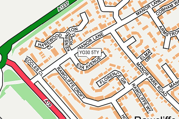 YO30 5TY map - OS OpenMap – Local (Ordnance Survey)