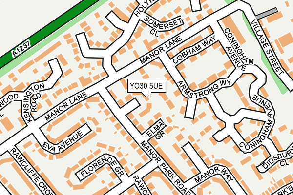 YO30 5UE map - OS OpenMap – Local (Ordnance Survey)