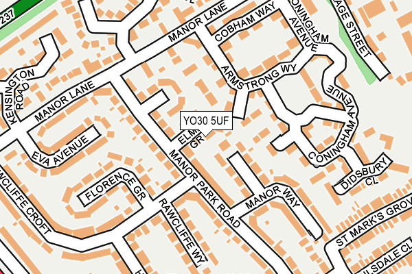 YO30 5UF map - OS OpenMap – Local (Ordnance Survey)