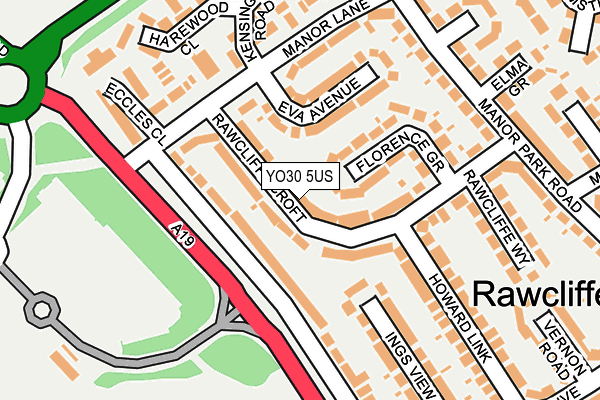 YO30 5US map - OS OpenMap – Local (Ordnance Survey)