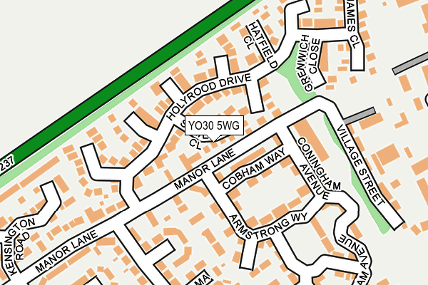 YO30 5WG map - OS OpenMap – Local (Ordnance Survey)