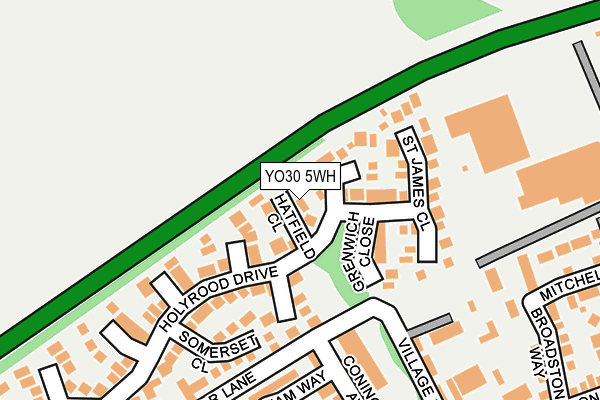 YO30 5WH map - OS OpenMap – Local (Ordnance Survey)