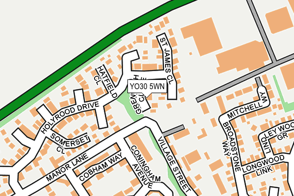 YO30 5WN map - OS OpenMap – Local (Ordnance Survey)