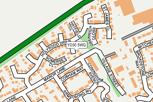 YO30 5WQ map - OS OpenMap – Local (Ordnance Survey)
