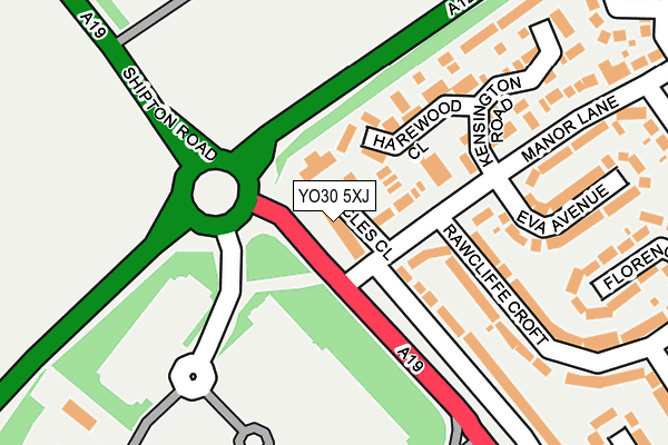 YO30 5XJ map - OS OpenMap – Local (Ordnance Survey)