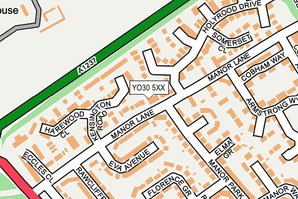 YO30 5XX map - OS OpenMap – Local (Ordnance Survey)