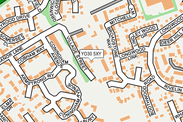 YO30 5XY map - OS OpenMap – Local (Ordnance Survey)