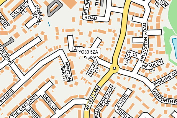 YO30 5ZA map - OS OpenMap – Local (Ordnance Survey)